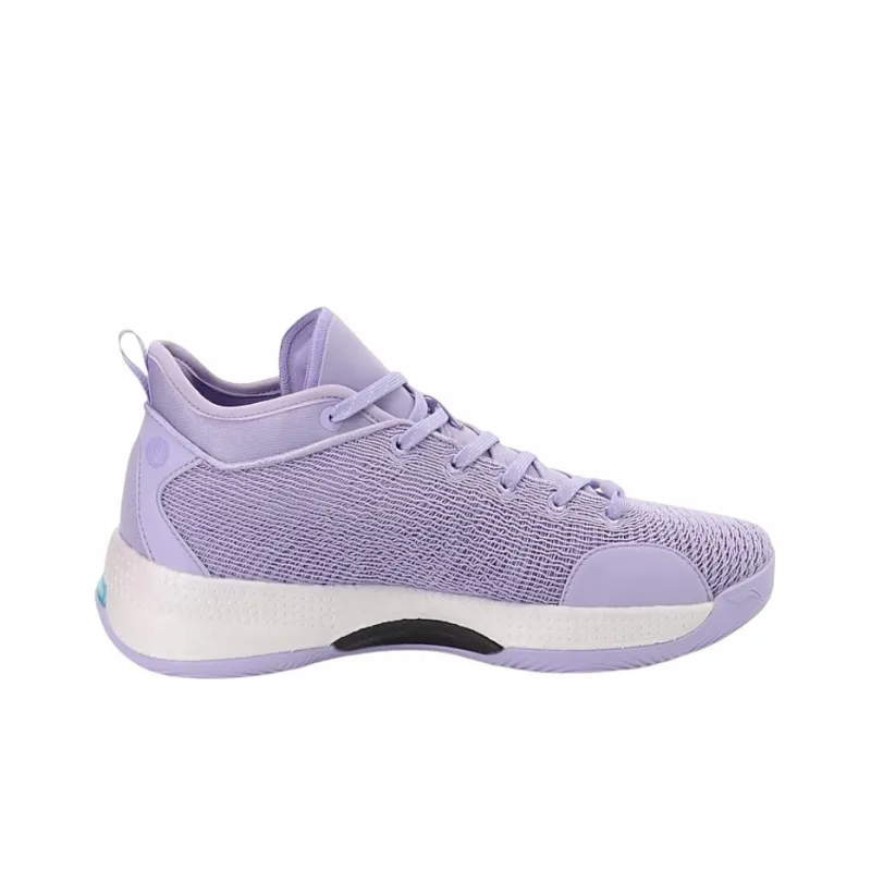 LiNing YuShuai 13 Boom Low Abrasion Resistant Breathable Low Top Basketball Shoes Men's Light Purple-1