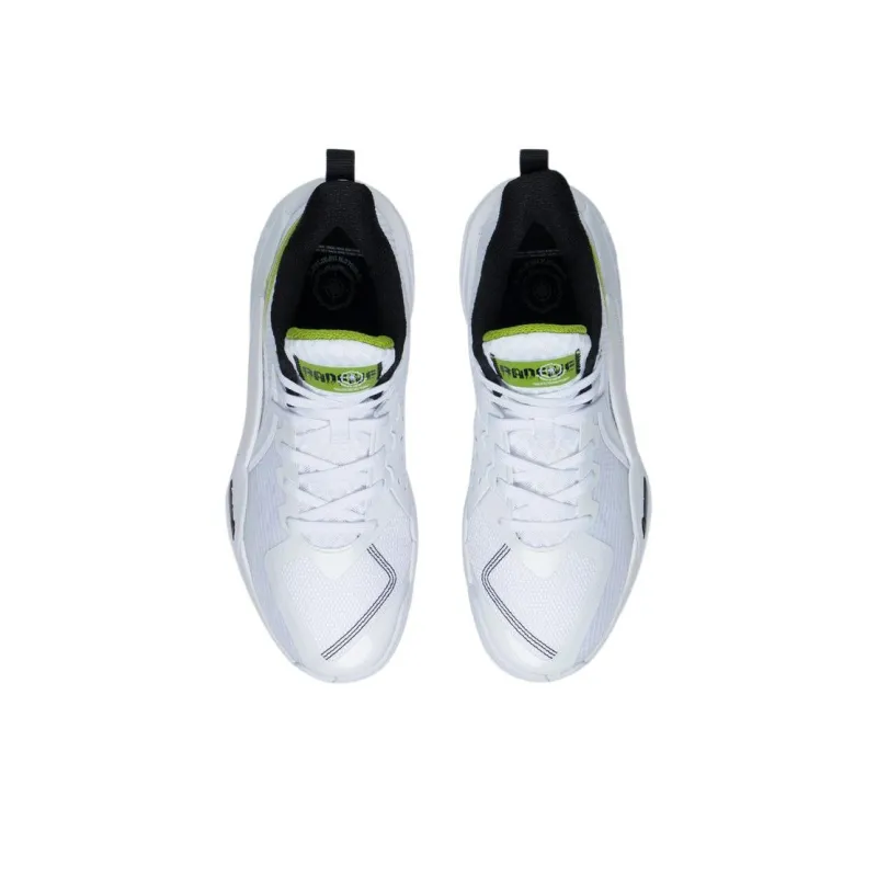 LiNing Cushioning, Slip Resistant, Abrasion Resistant, Coverage, Support, Rebound Mid Top Basketball Shoes White Green-3