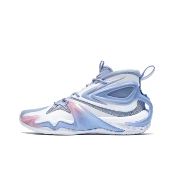 XTEP Battle 1.0 Basketball Shoes Men High Top New White/Blue Purple/Arctic Peach Pink