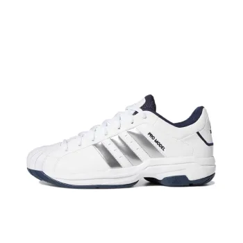 Adidas Pro Model 2G Low 'White Silver Metallic Navy'