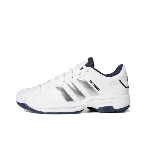 Adidas PRO Model 2G Basketball Shoes Unisex Low-Top White