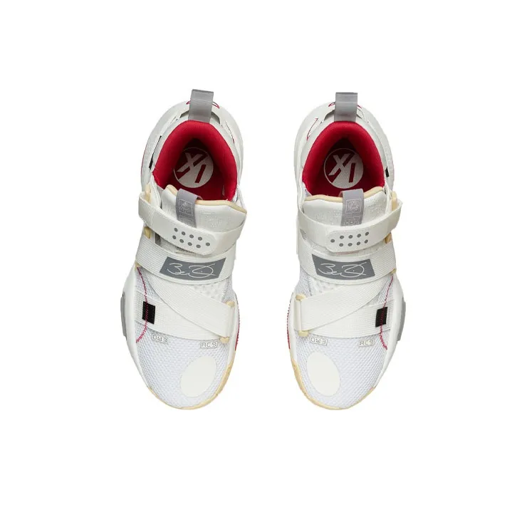 LINING All City 9 V2 Basketball Shoes Men Low Top Standard White/Ivory-3