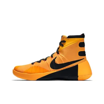 Nike Hyperdunk 2015 'Bruce Lee' Cushioning Anti Slip And Wear Resistant High Top Basketball Shoes Unisex Yellow Black