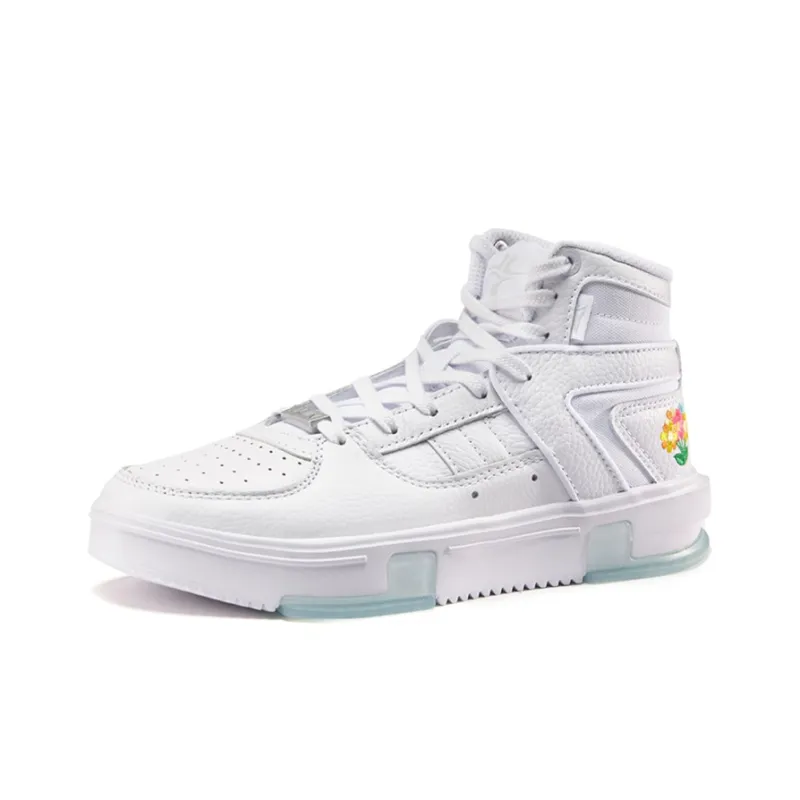 XTEP Jeremy Lin Basketball Shoes Women's High Top White-1