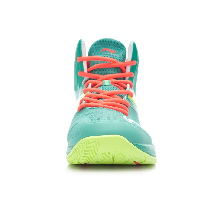 LiNing Super Light 12 Cushioning Support Mid Top Basketball Shoes Unisex Green-3