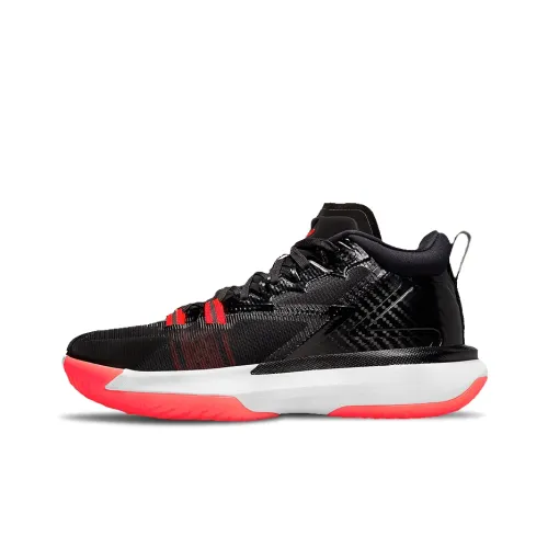 Jordan Zion 1 Black White Bright Crimson