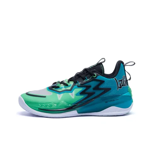 361° Big3 3.0 Basketball Shoes Men Low-Top Tale Green/Aqua Duck Green