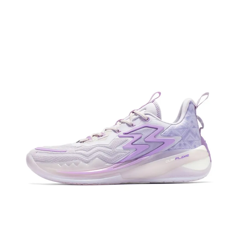 361° Big3 3.0 Pro Cushioning Wear-Resistant Low-Top Basketball Shoes Men's Light Berry Purple-0