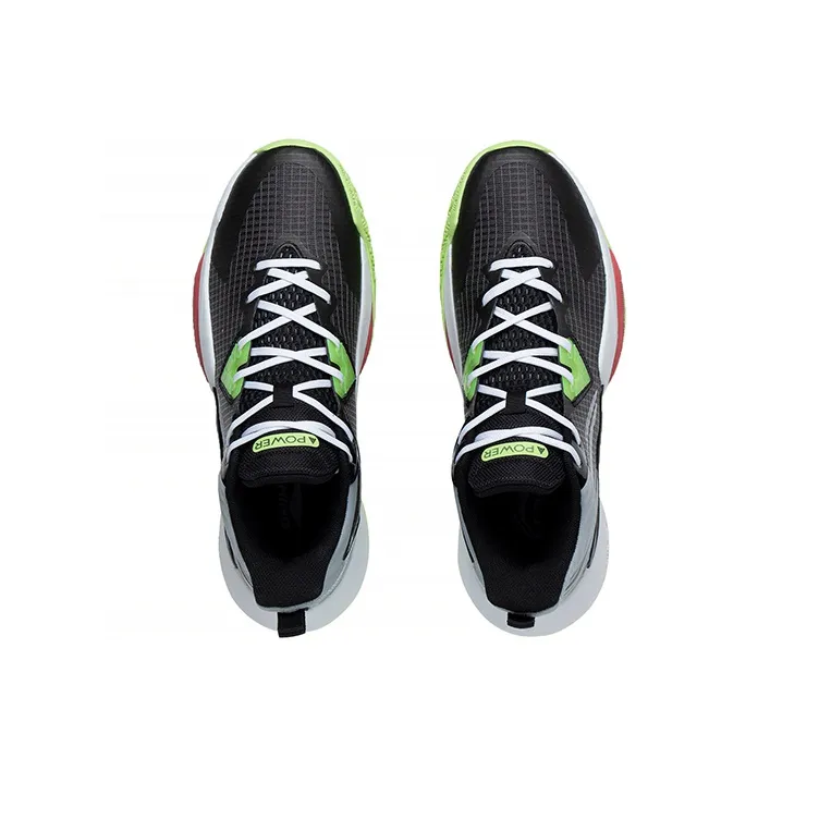 LiNing Power Cushioning Anti-Slip And Wear-Resistant Mid-Top Performance Basketball Shoes Men's Gray-2