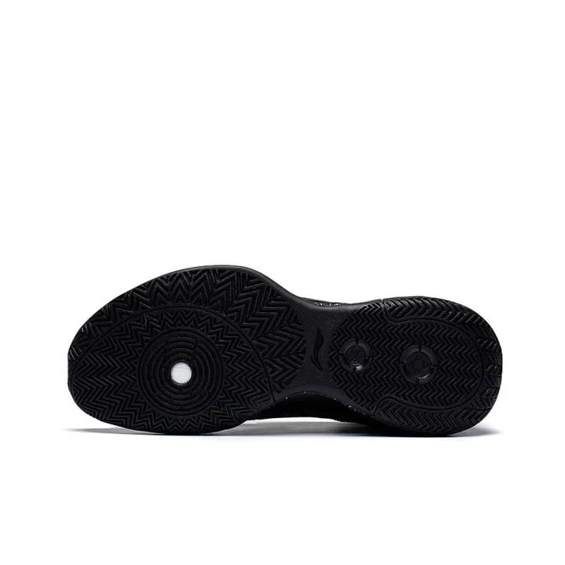 LINING Basketball Shoes Men Mid Top Black-4