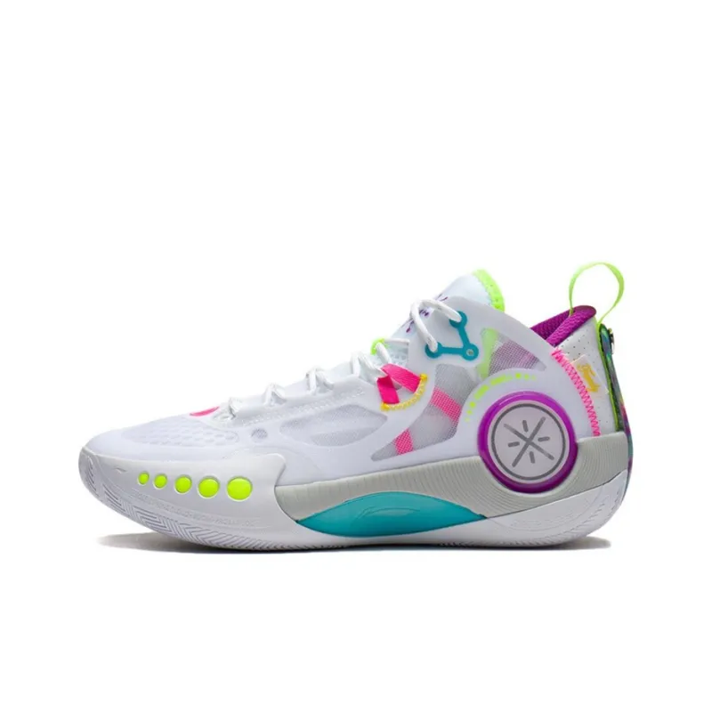 LiNing Shadow 3 Anti-Slip Wear-Resistant Low-Top Basketball Shoes Standard White-0