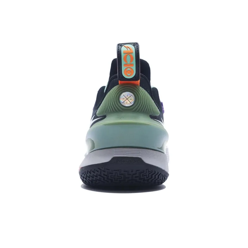 LiNing All City 10 V2 'Kinetic Energy' Cushioning Lightweight Rebound Low-Top Performance Basketball Shoes Green Black-4