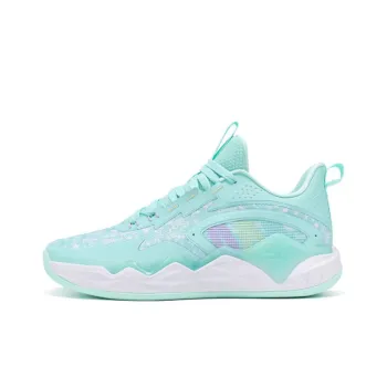 XTEP JLIN TEAM V2 Lin Cushioning Anti Slip And Wear Resistant Low Top Performance Basketball Shoes Men's Cyan