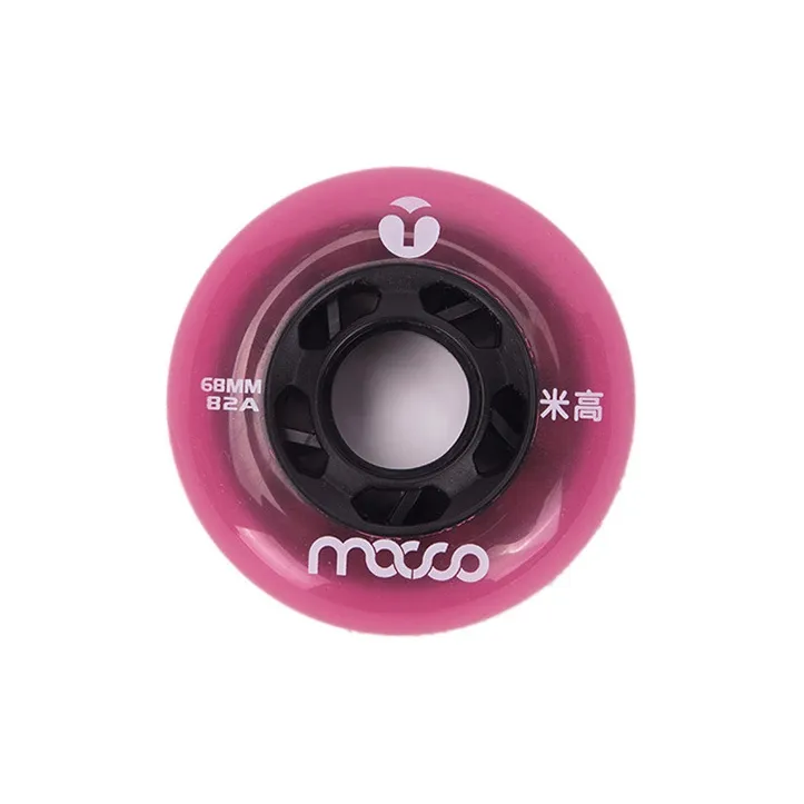 Michael Flat Spoke Wheels Double Kick Skateboard 4pcs/box-0