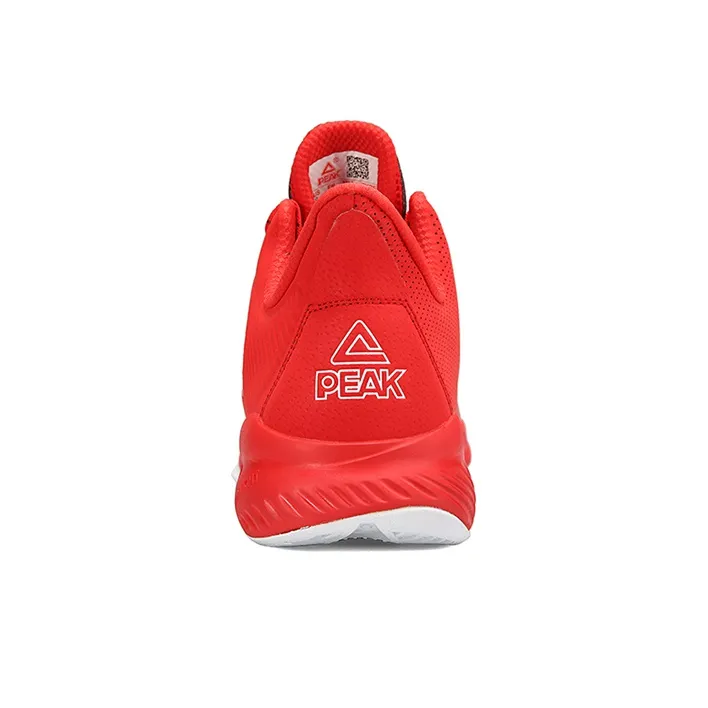 PEAK Cushioning Wear Resistant Slip Resistant Supportive Low Top Performance Basketball Shoes Men's Red-2