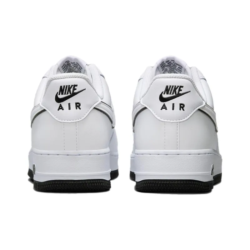 Nike Air Force 1 '07 Low White Black Outline Swoosh-4