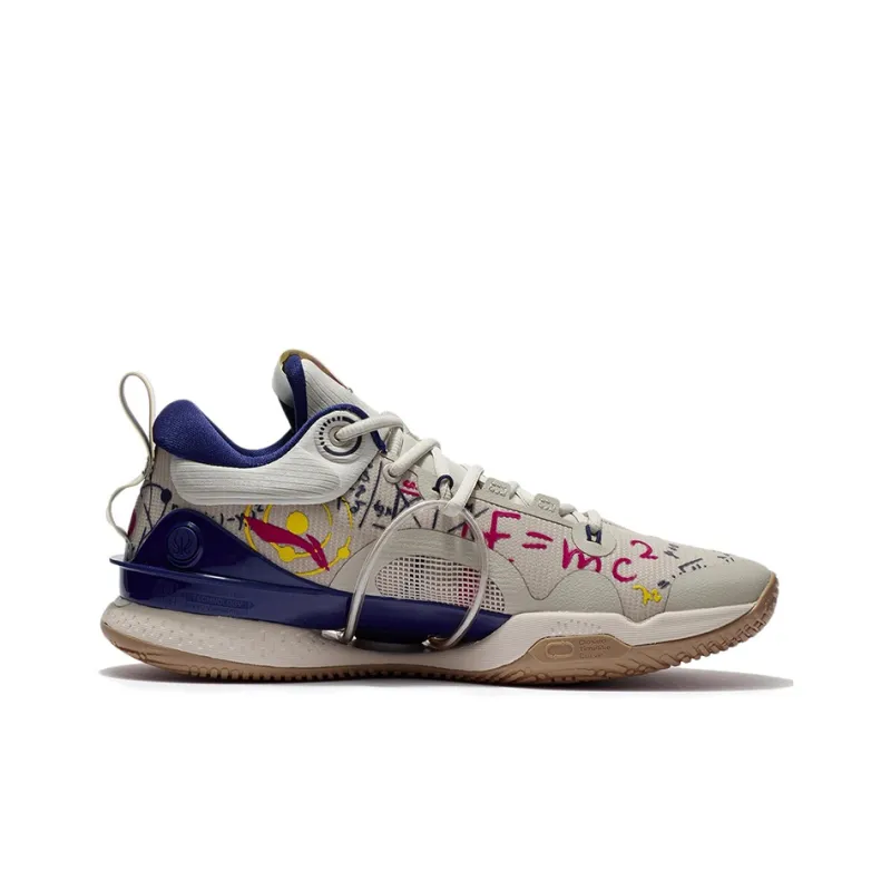 LiNing Speed 8 Premium Cushioned Slip Resistant Abrasion Resistant Low Top Basketball Shoes Men's Oat Gray-1