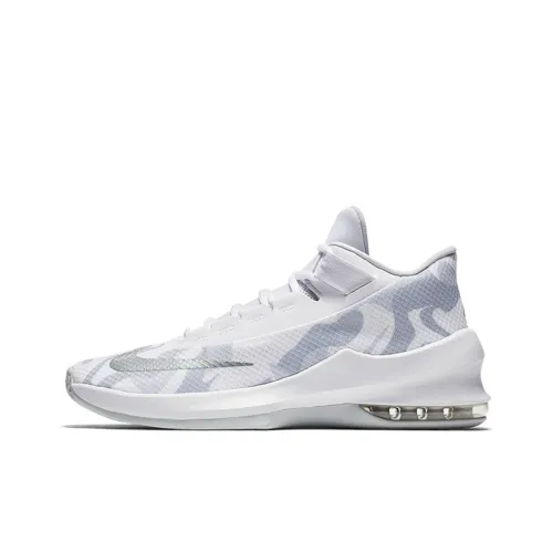 Nike Air Max Infuriate Basketball Shoes Men Mid-Top White/Silver