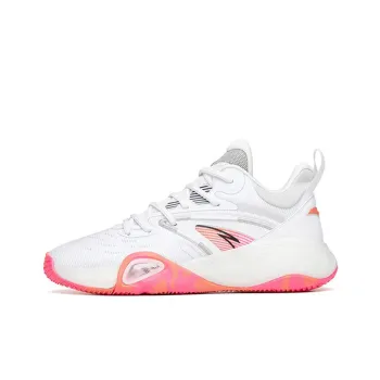 Anta Basketball Collection Feather Low Top Performance Basketball Shoes Men's White Gray