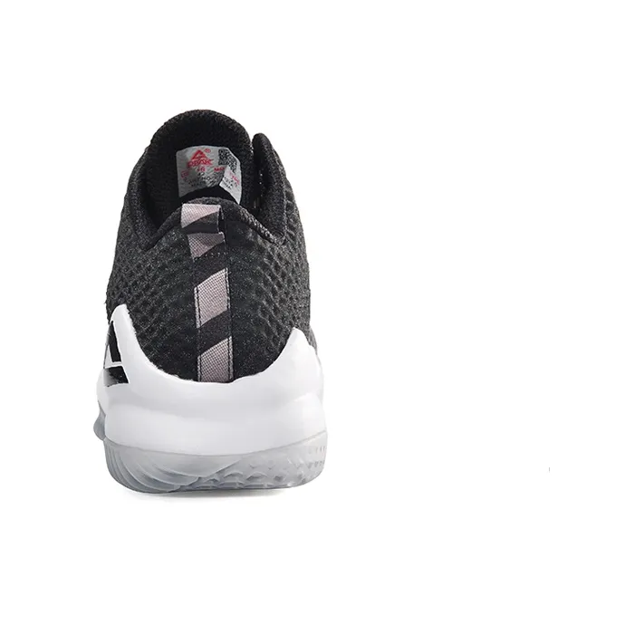 PEAK Shock Absorbers With Slip Resistant And Abrasion Resistant Properties Mid Top Basketball Shoes Men's Black Gray-4