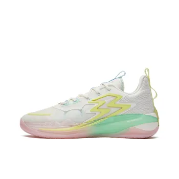 361° Big3 3.0 Sky Blue Cushioning Wear Resistant Low Top Performance Basketball Shoes Men's White Green Pink
