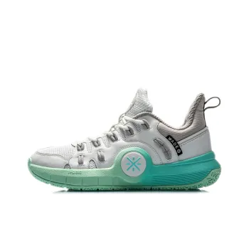 LiNing WAY OF WADE Cushioning Low Top Basketball Shoes White Green
