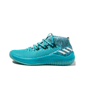 Adidas D Lillard 4 SM Dame McDon JamFest Lillard, McDonald's Mid Top Basketball Shoes Men's Lake Blue