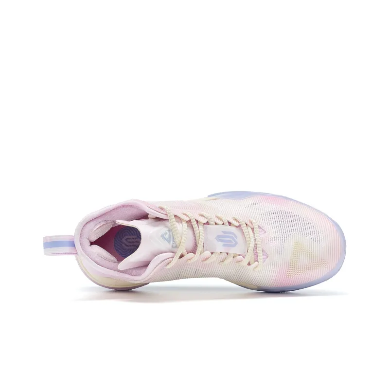 PEAK Wiggins AW1 Integrated Version, Taichi Mid Top Performance Basketball Shoes Women's Camellia Pink-3