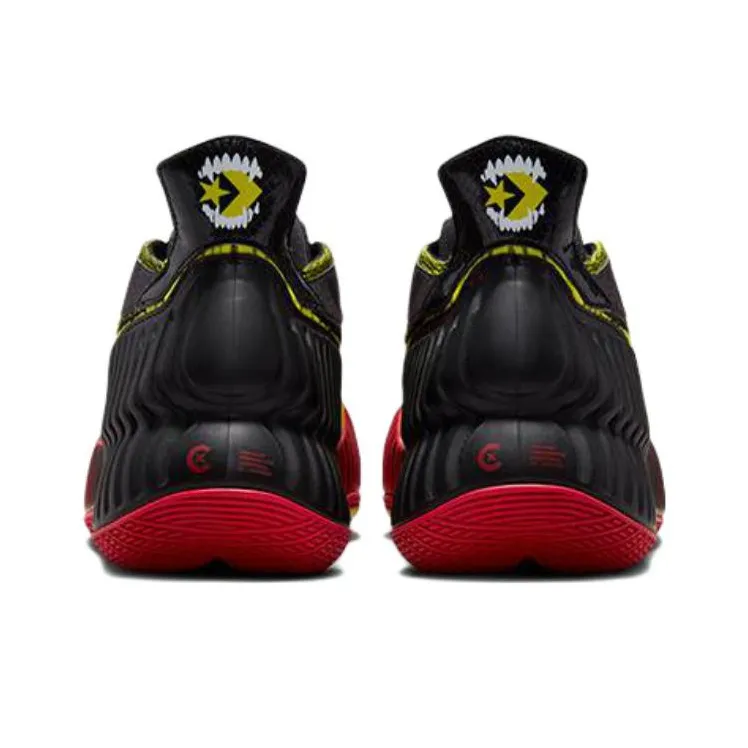 Converse All Star BB Prototype CX Mid Black Laser Lemon Red-2
