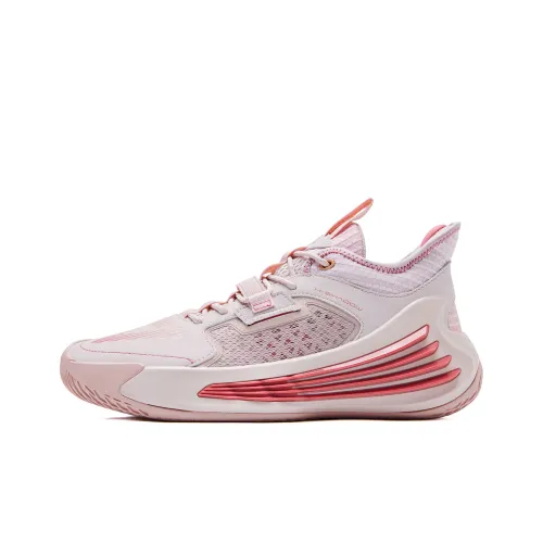 PEAK Basketball Shoes Men Low-Top Rose Pink