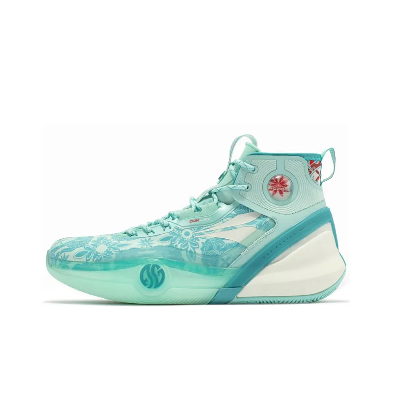 361° AG3 Pro Basketball Shoes Men High Top Light Cyan/Glazed Celadon Green-0