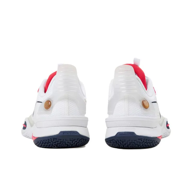 LINING All City 10 Basketball Shoes Men Low Top White/Red/Blue-3