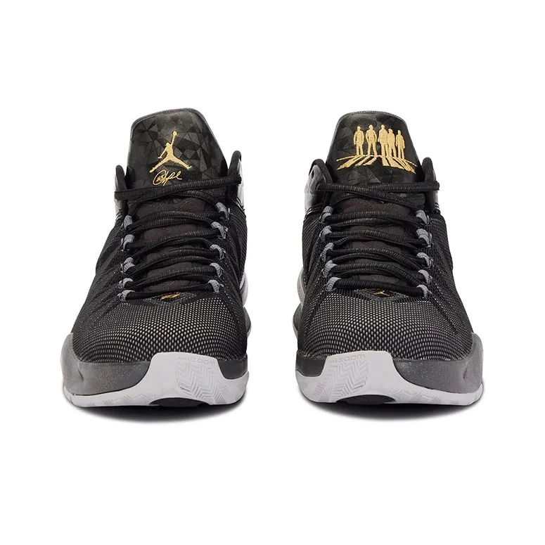 Jordan CP3 8 Basketball Shoes Men Mid Top Black/Gray-3