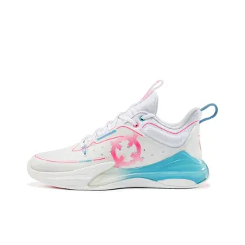 RIGORER Stopgo 2.0 Mid Top Performance Basketball Shoes Men's White Peach Pink