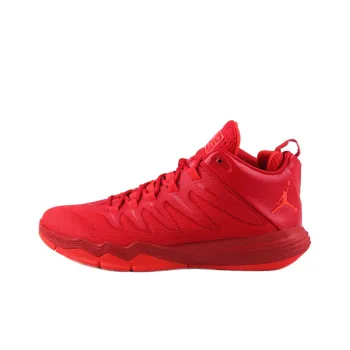 Jordan CP3 9 Cushioning Slip Resistant Coverage Lightweight Rebound Mid Top Basketball Shoes Men's Red