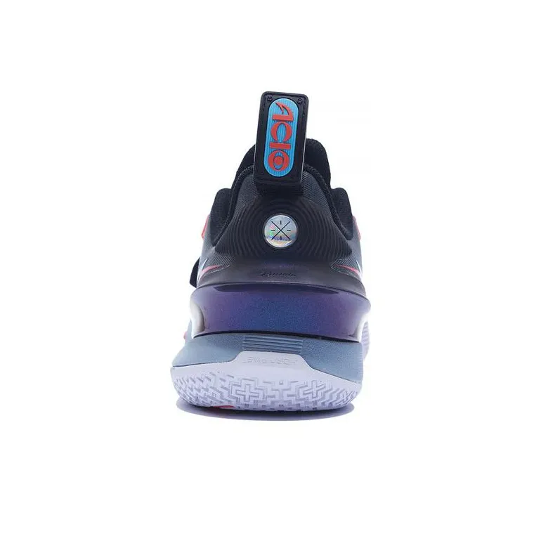 LiNing All City 10 V2 'Obsidian' Cushioned Slip-Resistant Rebound Low-Top Basketball Shoes Black Gray Color-3