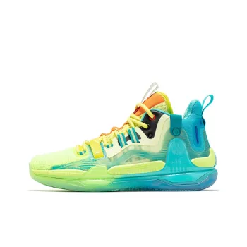AG CHANGPAI x 361° AG1 Pro Miro Cushioning Wear Resistant High Top Basketball Shoes Men's Lemon Green