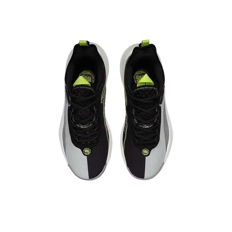 LiNing BD5 Street Sole Low Top Basketball Shoes Women's White Black Green-3