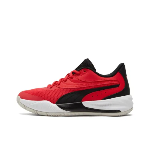 PUMA Triple Basketball Shoes Unisex Low-Top Red/Black