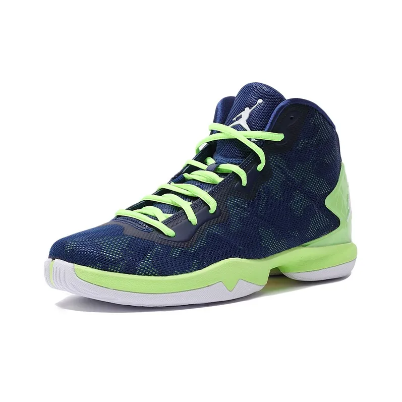 Jordan Super.Fly 4 Basketball Shoes Men High Top Blue/Green-2