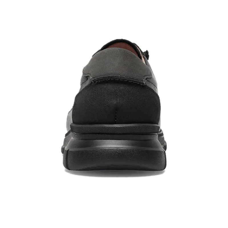Hush Puppies Casual Leather Shoes Men's Black-3