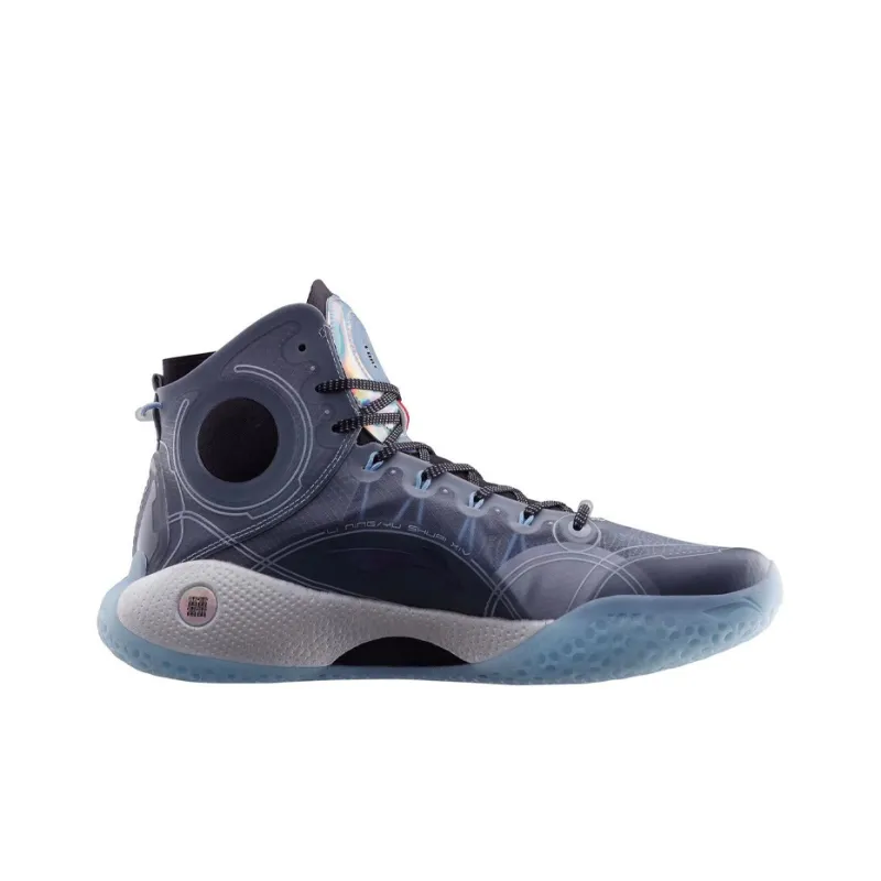 LINING YuShuai 14 Boom Basketball Shoes Men High Top Blue/Gray-1