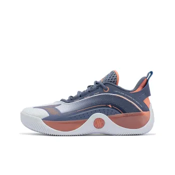 361° AG LVL UP 1 Basketball Shoes Men Low Top 361 Degrees White/Matte Blue