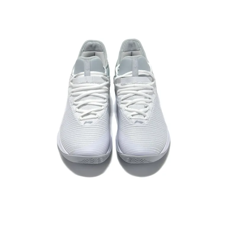 LiNing Speed 5 Cushioning Rebound Low Top Basketball Shoes Men's White-3