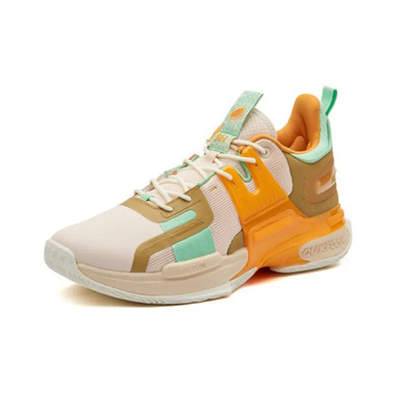 361° Restraint 2 Basketball Shoes Men Low Top Sand Stone-1