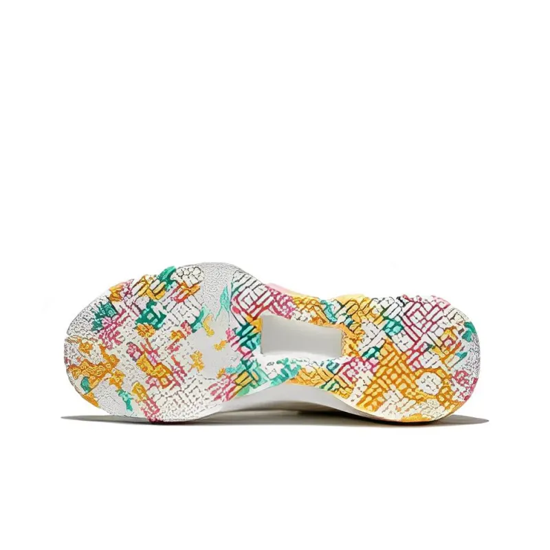Disney x LiNing Liren 2 Low Wear-resistant And Lightweight Low-Top Basketball Shoes Men's White Pink-3