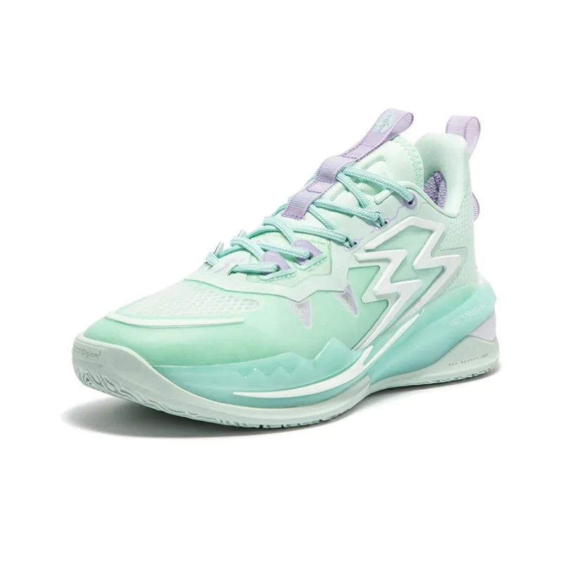361° Big3 3.0 WMS Purple Xue Slip Resistant Cushioning Wear Resistant Low Top Basketball Shoes Women's Refreshing Green-1