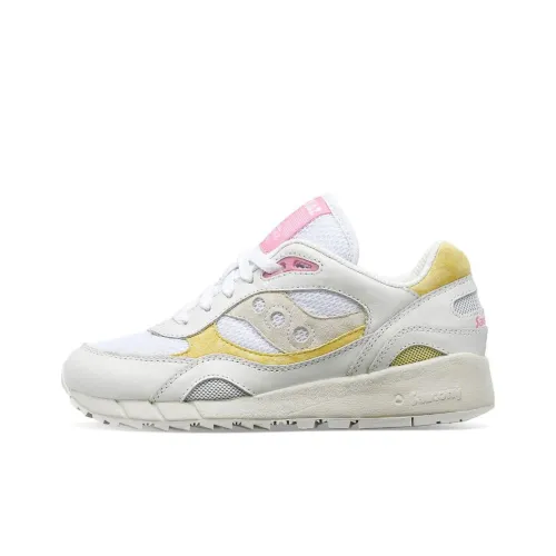 Saucony Shadow 6000 White Yellow Pink Women's