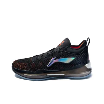 LiNing YuShuai 13 䨻 Cushioning Wear Resistant Low Top Performance Basketball Shoes Men's Black Orange