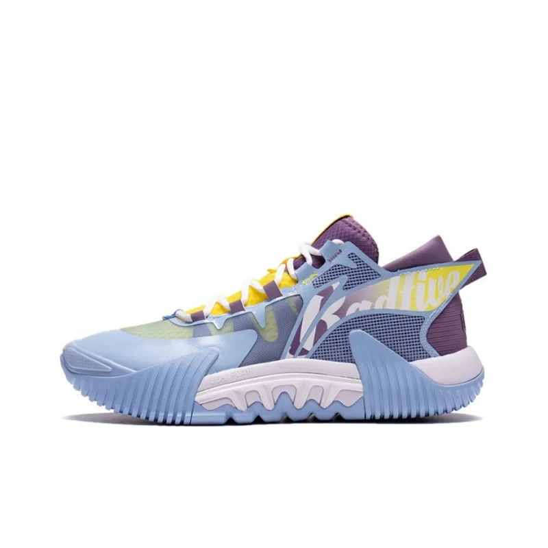 LiNing Badfive 2 Low Cushioning Anti-Slip And Wear-Resistant Low-Top Basketball Shoes Men's Blue Purple-0